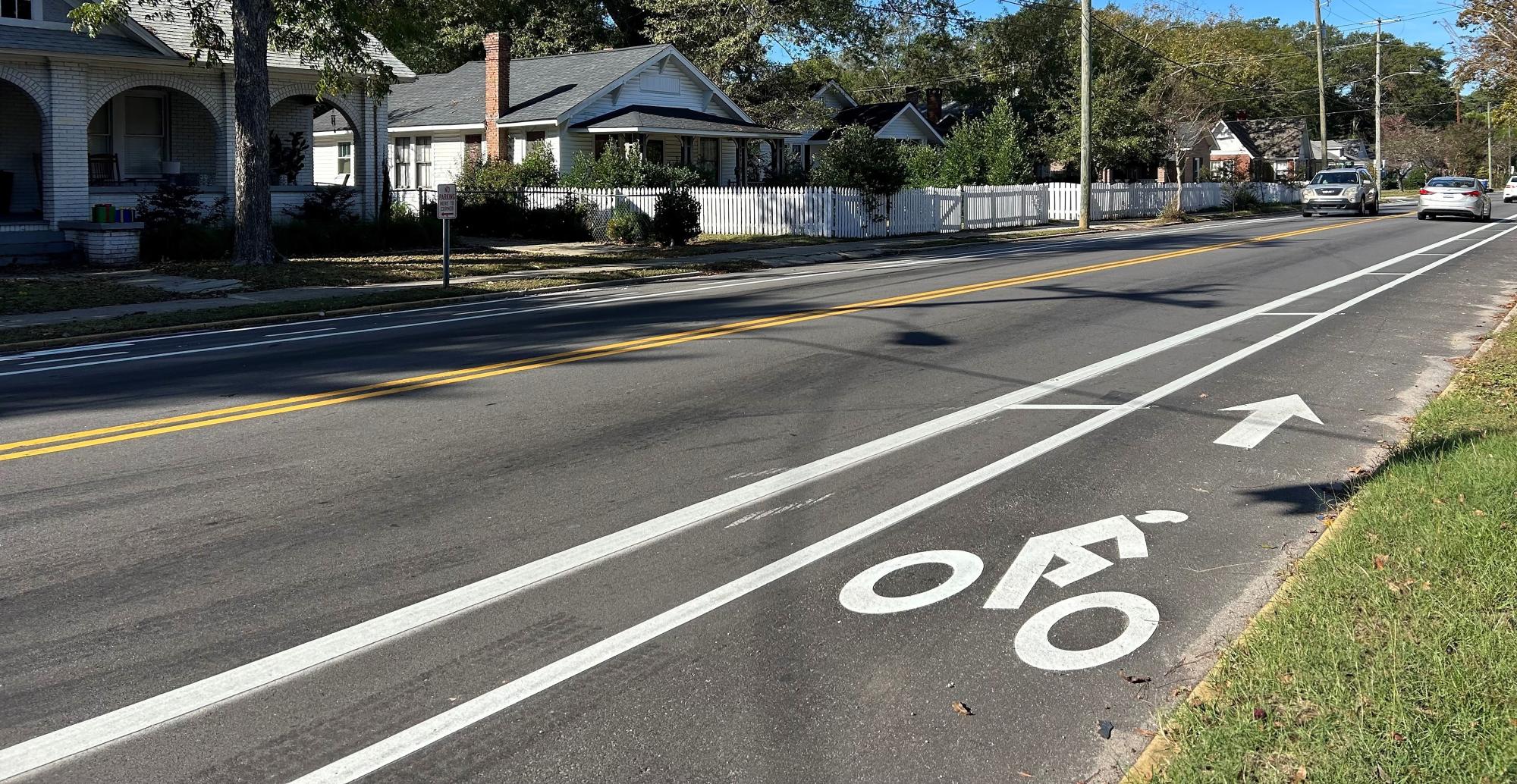 Columbia bike lane