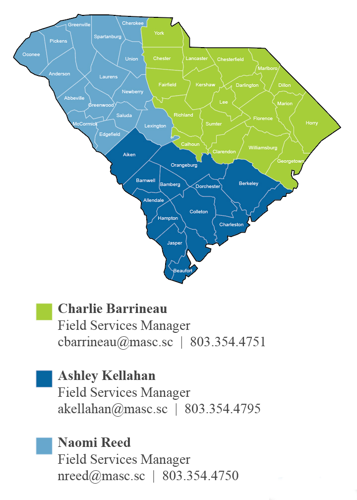 Field Services territory map