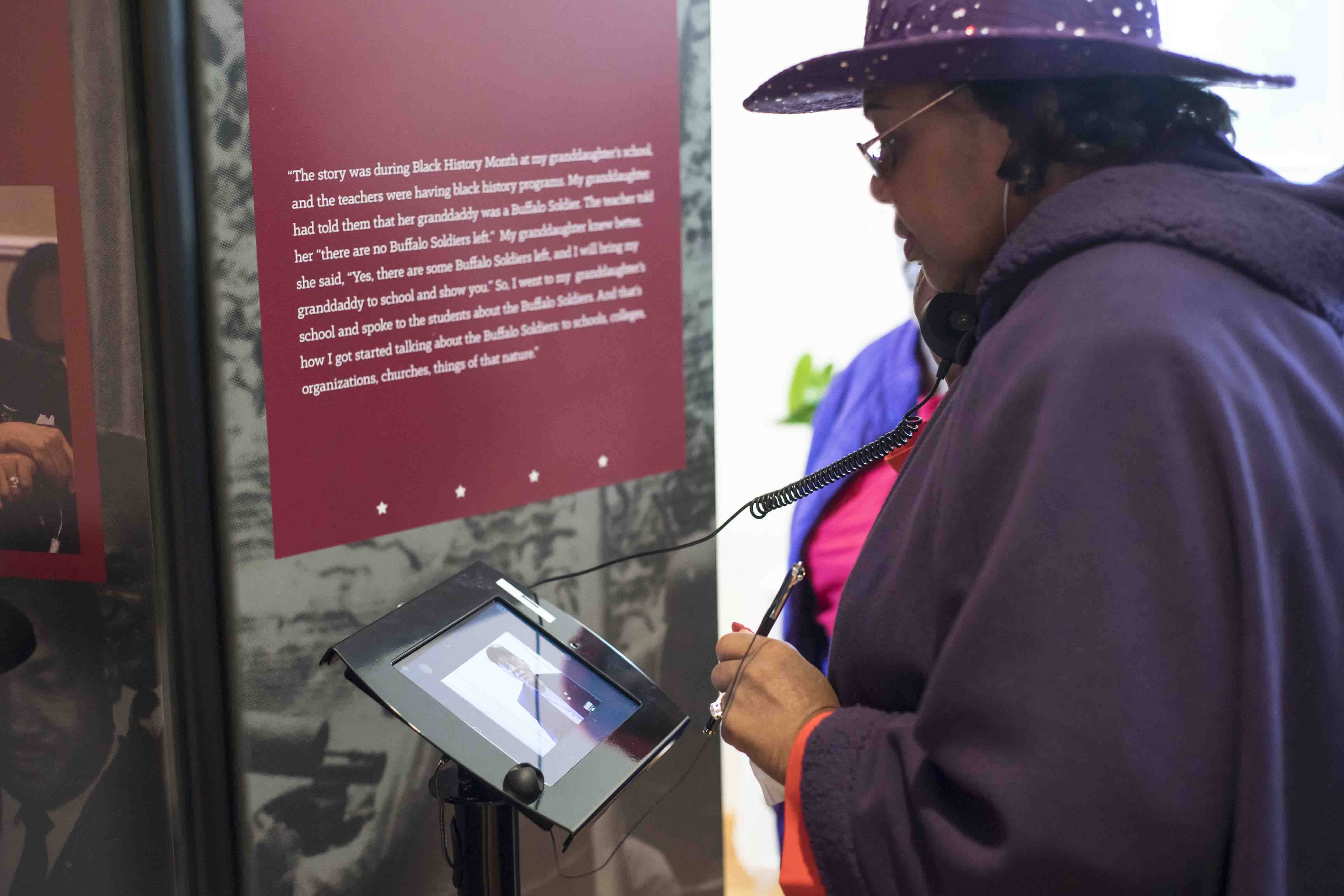 Visitor at the City of Seneca Bertha Lee Strickland Cultural Museum