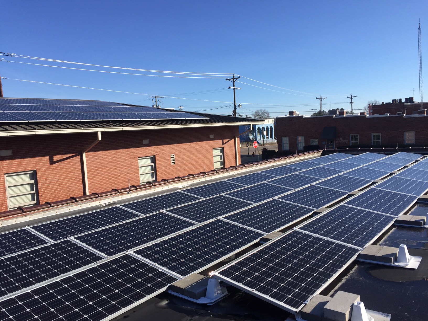 Town of Saluda solar panels