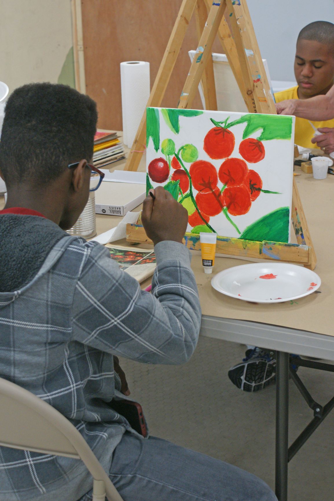 Kids painting at the Newberry Arts Center