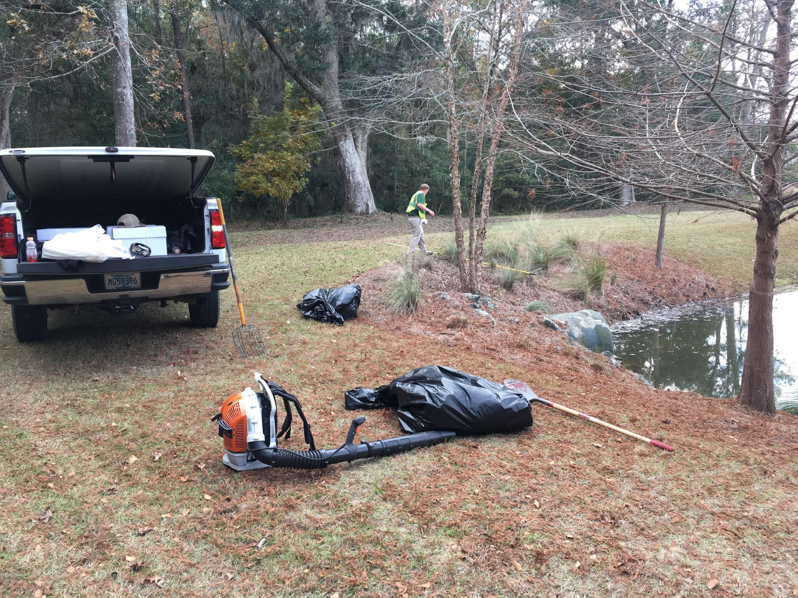 Town of Mount Pleasant's Spill Response Team cleaning an incident