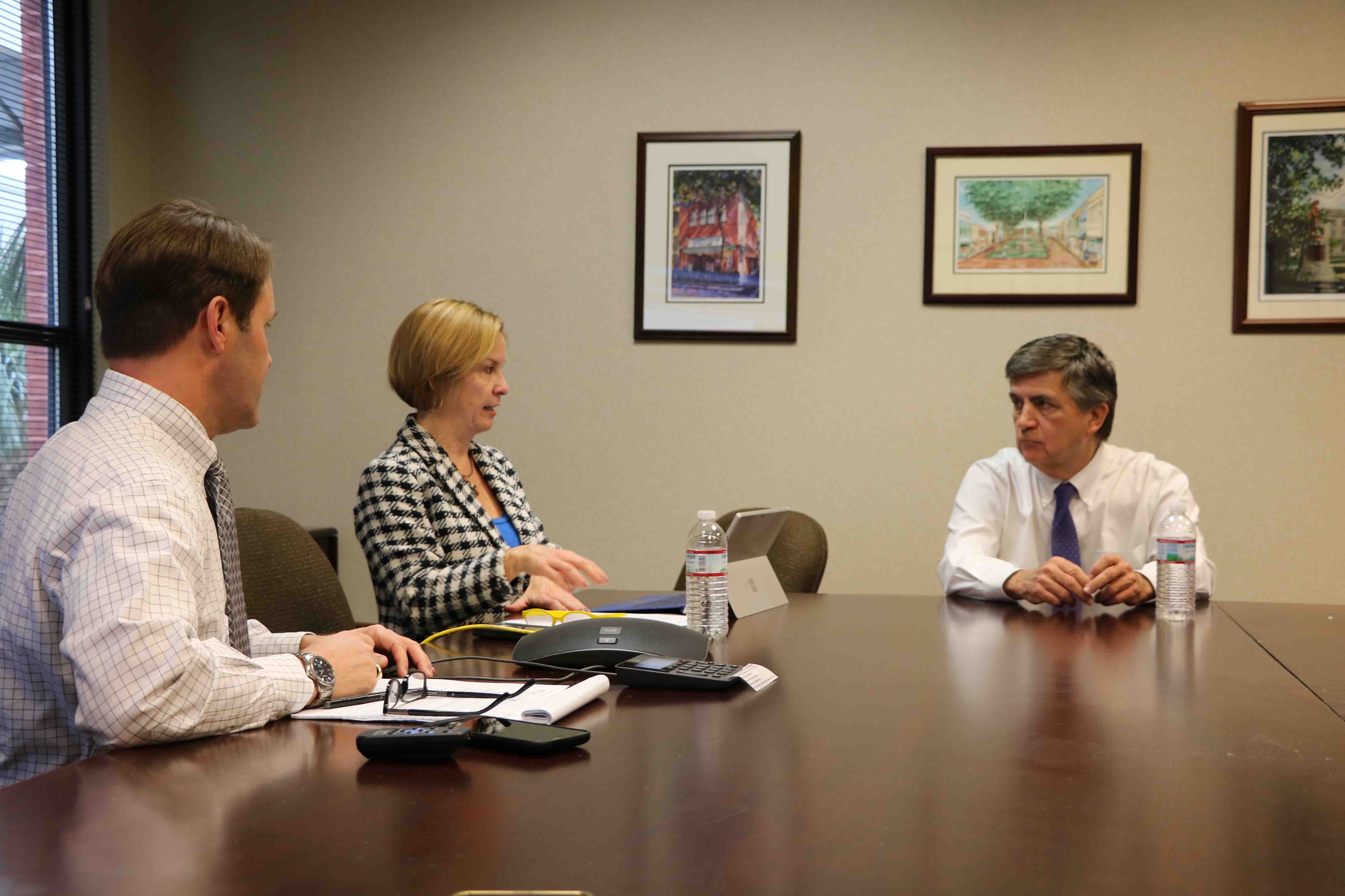 The Municipal Association's Scott Slatton, Reba Campbell and Wayne George