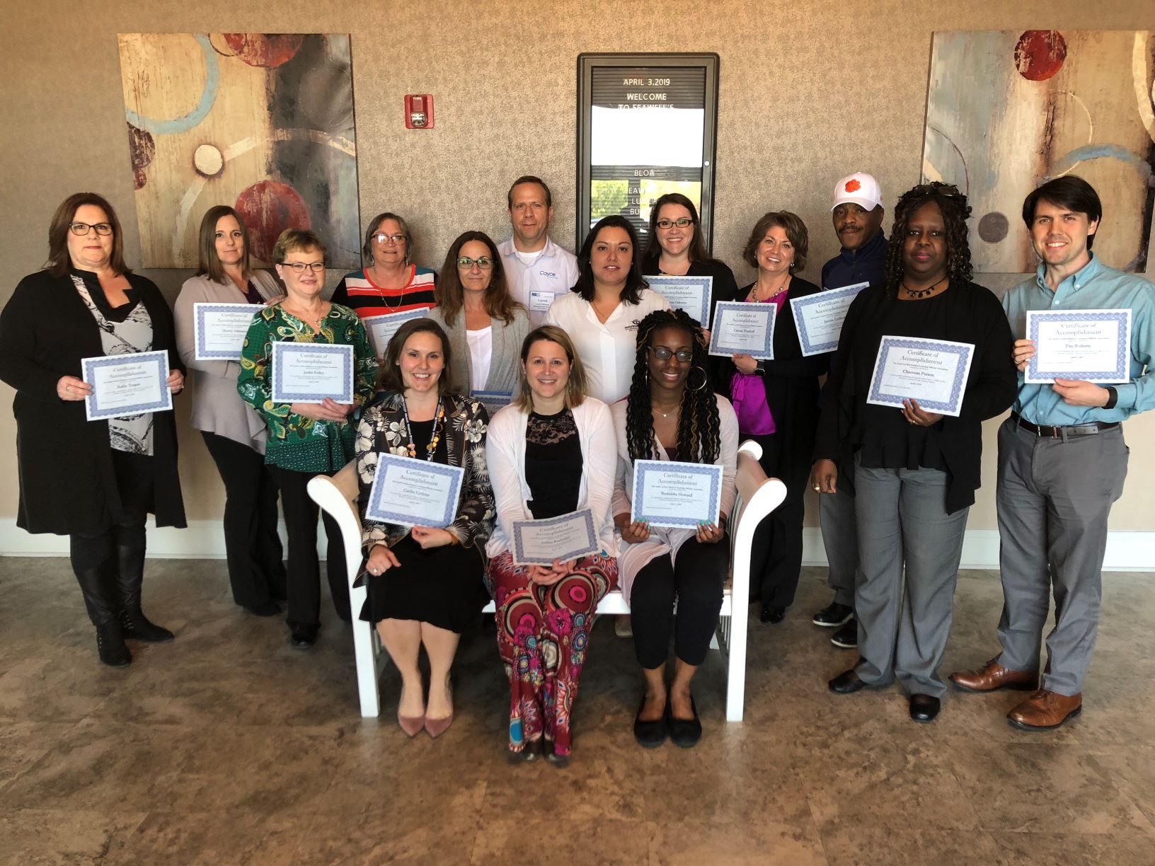 2019 SC Business Licensing Officials Association Training Institute spring graduates