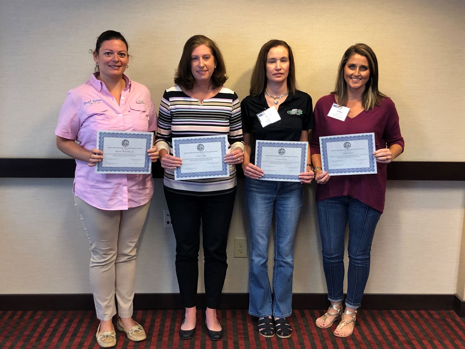 Fall graduates of the SC Municipal Clerks and Treasurers Institute