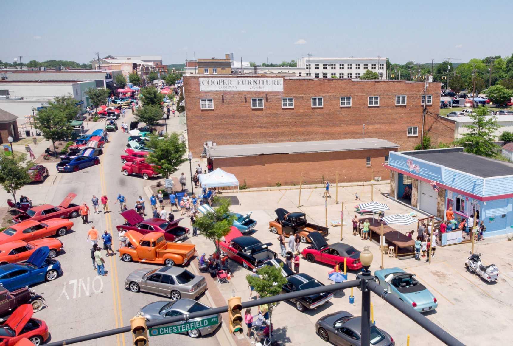 Show cars at the City of Lancaster's Red Rose Festival