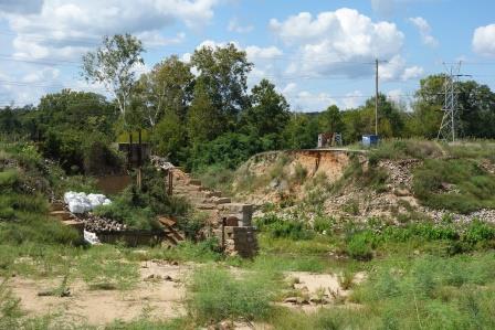 Evidence of the Columbia Canal collapse remain visible a year after the historic 2015 flood