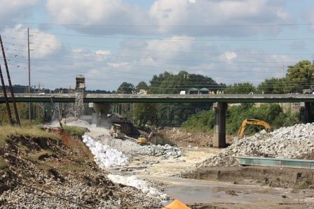 Initial repairs of Columbia Canal